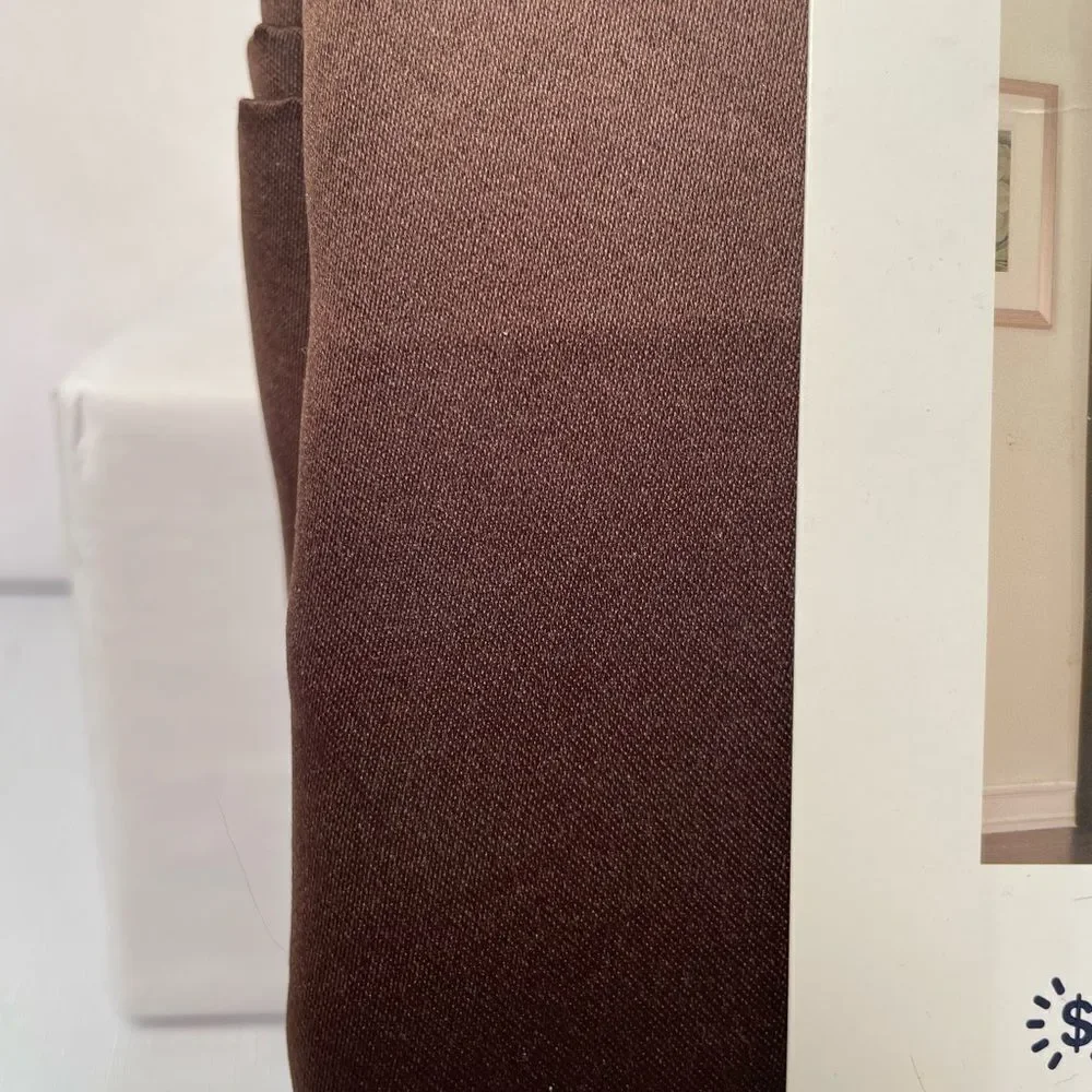 Sun Zero Brown Room Darkening Curtains